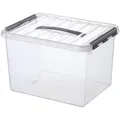 sunware Aufbewahrungsbox Q-line 22,0 l - 40,0 x 30,0 x 26,0 cm transparent