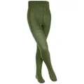 FALKE Strickstrumpfhose Comfort Wool blickdicht, leichte, wärmende Merinowolle außen grün 122/128