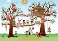 Edition Colibri 10 Kletterpark-Einladungen: Geburtstagseinladungen Kinder, Mädchen/Jungen, Set, Klettern/Spielplatz, Hochseilgarten, Capture the flag-Einladungskarten zum Kindergeburtstag (10980)