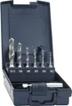 Exact 05910 Kombigewindebohrer-Set 7teilig metrisch M3, M4, M5, M6, M8, M10 Rechtsschneidend DIN 3126 HSS 1 Set