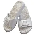 Medosan Massage-Pantolette unisex, anatomisch geformtes Fußbett Badepantolette 36 EU