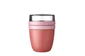 Mepal Müslibecher to go, praktischer Joghurtbecher to go - Unterteilung für Joghurt & Müsli - Geeignet für Gefrierschrank, Mikrowelle & Spülmaschine - 500 ml + 200 ml - Vivid Mauve