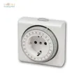Zeitschaltuhr kompakt, analog, Zeituhr, Schaltuhr mechanisch 3680W Steckdose 24h