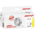 METO Preis-Etiketten 9506155 Permanent Etiketten-Breite: 22 mm Etiketten-Höhe: 12 mm Weiss 1 St. (2.20 cm) (9506155)
