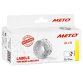 METO Etikett METO Preis-Etiketten 9506155 Permanent haftend Etiketten-Breite: 22 mm