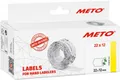 6 METO Etiketten für Preisauszeichner, 22 x 12 mm, weiß