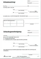 RNK Verlag Formularblock Formularbuch Urlaubsantrag Tarif- und Sonderurlaub A5 50 Blatt