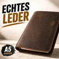A5 Leder Ringbuch Handgefertigt Notizbuch Lederhülle Refillable Journal