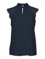 VERO MODA Damen VMMILLA SL LACE Tee GA NOOS T-Shirt, Navy Blazer, XS
