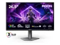 AOC AGON PRO AG276QKD2, 67,3 cm (26.5"), 2560 x 1440 Pixel, Quad HD, QD-OLED, 0,03 ms, Schwarz, Grau