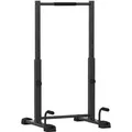 SPORTNOW Dip Barren Dip Station Stahl Schwarz 65L x 63B x 93-117H cm