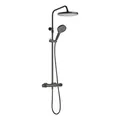 SCHÖNER WOHNEN KOLLEKTION Duschsystem "Glaia", BxHxL: 37 x 114 x 31,5 cm, Metall, mattschwarz