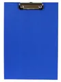 d.rect Schreibmappe 1 Stück Klemmbrett DIN A4 (1-St), aus Graupappe, mit PVC-Folien-Überzug und Drahtbügelklemme