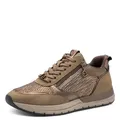 Tamaris Damen Low-Top Sneaker, Frauen Halbschuhe,Wechselfußbett,Sportschuhe,Freizeitschuhe,Turnschuhe,Laufschuhe,Freizeit,Copper Glam,38 EU