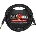Pig Hog "Black Woven" Instrumentenkabel 3m Winkel