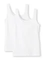 CALIDA Benefit Women Tank-Top Damen, im attraktiven Vorteilspack, mit natürlichem Glanz und glattem Griff Weiss 44-46