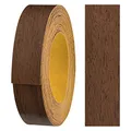 haggiy Melaminkanten-Band selbstklebend 18mm x 5m I Kantenband I Möbelkantenband I Sicherer Halt ohne Bügeln I Kantenumleimer I Furnier für Regalbretter/Holzplatten (Nussbaum)