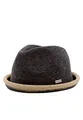 CHILLOUTS Boston Hat - Pork Pie Hut Herren/Damen, 100% Polyester, Sommer Trendhut, Breaking Bad/Rocky Stil, Crushable, grau braun, S-M