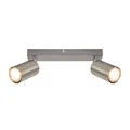 BRILONER - Deckenlampe schwenkbar, GU10 Fassung, max. 9 W, Deckenleuchte, Lampe, Wohnzimmerlampe, Schlafzimmerlampe, Küchenlampe, Deckenstrahler, Deckenbeleuchtung, 25,5cm, Nickel-Matt