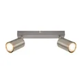 Deckenstrahler 2 Flamming Deckenleuchte GU10 Schwenkbar Küche 255mm Matt-Nickel
