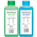 Measury pH Kalibrierlösung 7.00 und 10.00 - hergestellt in Deutschland, pH Pufferlösung je 250ml, Eichlösung Grün/Blau, Kalibrierflüssigkeit Set Eichflüssigkeit