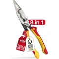Multifunktionszange Für Elektriker 8in1 I Crimpen, Abisolieren, Schneiden, Greifen, Entgraten, Biegen, Verschrauben, Schrauben Schneiden (45705) - Wiha
