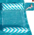 Wasser Hängematte,Aufblasbares Schwimmbett 4-in-1Loungesessel Pool,Aufblasbare 