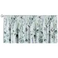 Dekoria Vorhang mit Kräuselband 260 x 40 cm, Flowers grün 260 cm x 40 cm