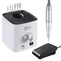 JCMASTER® Profi Nagelfräser Set - Deutsche Marke - Gelnägel & Acrylnägel 30.000 U/Min Inkl 6 Aufsätze Stufenlose Regulierung Elektrische Nagelfeile Maniküre Pediküre Fräser ●Inkl Ebook● EasyPro+