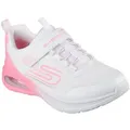 Skechers MICROSPEC MAX ADVANCE Sneaker, Slip-OnSneaker, Klettverschluss,S-Logo, Größenschablone zum Download rosa|weiß 27 EU