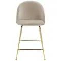 Vente-Unique Barhocker, Beige, Textil, Uni, 51x95x58 cm, Esszimmer, Barmöbel, Barhocker