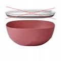 Mepal Silueta Schüssel „Lebendiges Veilchen“, 5000 ml, mikrowellengeeignet