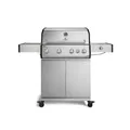 BURNHARD® Gasgrill 4-Brenner, 21,2 kW Gesamtleistung, Infrarot-Keramikbrenner, Seitenkochfeld, Edelstahl, Edelstahlrost, große Grillfläche, Piezo-Zündung – Big FRED Deluxe