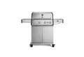BURNHARD® Gasgrill 4-Brenner, 21,2 kW Gesamtleistung, Infrarot-Keramikbrenner, Seitenkochfeld, Edelstahl, Edelstahlrost, große Grillfläche, Piezo-Zündung – Big FRED Deluxe