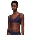 Triumph Damen Spitzen-BH Body Make-Up Illusion Lace WP, mit Bügel, Gepolstert, Verstellbare Träger, 70D, Prussian Blue