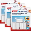 Tesa Powerstrips Kabel-Clip weiß fixiert Kabel bis zu einem Durchmesser von