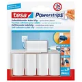 tesa Kabelclips Powerstrips Kabel-Clip weiß 3,6 cm x 2,1 cm, 5 St.