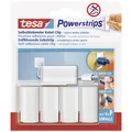 tesa POWERSTRIPS® Kabel-Clips  Weiß Inhalt: 5 St.