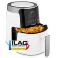 MEDION P40 L Heißluftfritteuse (4,7 Liter, Airfryer, 1500 Watt, einfache Bedienung, ölfreies Frittieren, 60 Min Timer, bis zu 200° C, Antihaft-Beschichtung, MD13030) weiß