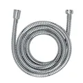 WENKO Edelstahl Duschschlauch 150 cm, Brauseschlauch mit Verdrehschutz und Trinkwasserzulassung Manguera de ducha inoxidable