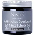 Niyok 2 in 1 anti-transpirante Deocreme - Oriental wood 40 ml