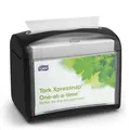 Tork® Serviettenspender Xpressnap Fit® 272611, Einzelblattausgabe, Füllstandanzeige, Werbefläche, L 150 x B 201 x H 155 mm, Kunststoff, schwarz 157862