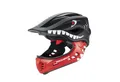 ROCKBROS Fahrradhelm TT-32005 Größe M in Schwarz, Fullface Kinder MTB BMX Downhill Schutzhelm Helm Belüftet Leicht