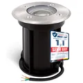 BORU Bodeneinbaustrahler rund IP67 dimmbar LED GU10 7W neutralweiß Bodenlampe