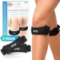 Health Press Patellasehnen-Kniebandage – 2x Kniebandage – Patellasehnenbandage zur Entlastung, Führung & Stabilisierung der Patellasehne – Kniestütze – Kniescheiben Bandage – Verstellbares Band