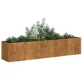 vidaXL Pflanzkübel Rostig 200x40x40 cm Wetterfester Stahl