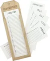 Frank Flechtwaren Memoboard "Geburtstage", immer wieder verwendbar, 12 x 38 cm