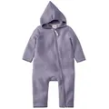 Hessnatur Fleeceoverall aus reiner Bio-Baumwolle (1-tlg) lila 74/80