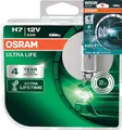 Osram H7 12V 55W ULTRA LIFE 2Stk.+W5W Blau