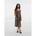 Vero Moda Spaghettikleid VMJOSIE CALF SINGLET DRESS WVN GA NOOS beige M (38)